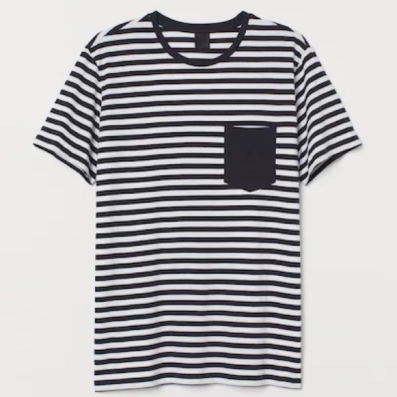 H&M Other - H&M Navy blue stripe t-shirt size M